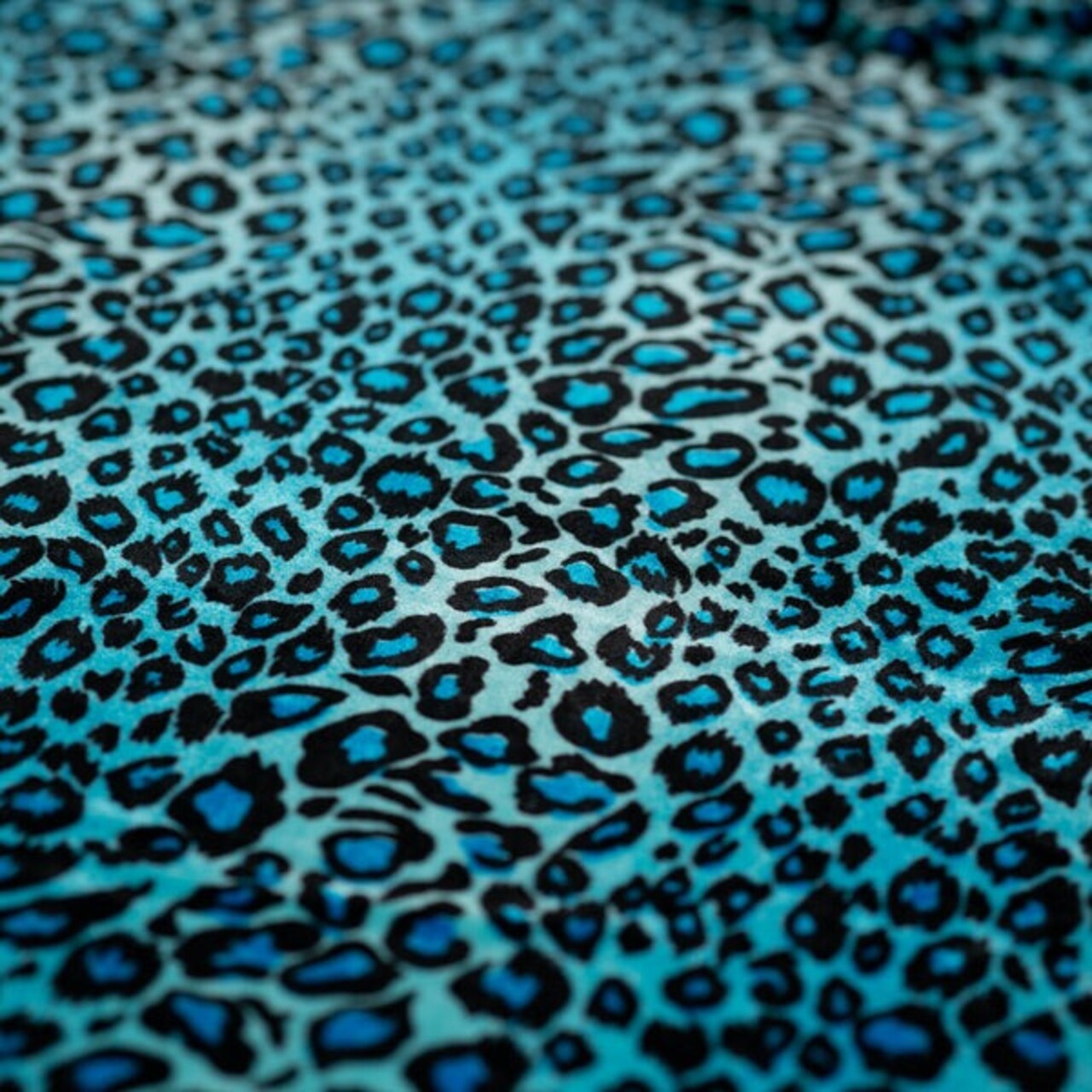 86% Polyester & 14% Spandex Pug Leopard Primo Stretch Velvet Fabric 56" Width